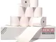 50 rotoli di carta termica 80 mm di larghezza – 80 m di lunghezza – Rotoli di carta termic...