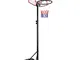 Sportana Canestro da Basket con Ruote Regolabile in Altezza 179-209 cm 30 kg con Base Cest...