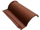 Tegola Portoghese in plastica color cotto - tegole pvc tetto coppo terracotta (30 pezzi, C...