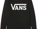 Vans Classic Crew Felpa, Nero (Black-White Y28), 158 (Taglia Produttore: 158 L) Bambino