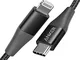 Anker Cavo USB C a Lightning Cavo Powerline+ II in Nylon (Nero, 90 cm, Certificato Apple M...