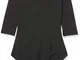 Capezio Body Team Basic con Maniche a 3/4, Nozioni di Base 126, Nero, XL