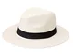 Michael Heinen - Cappello di paglia, da uomo, tradizionale cappello Panama crema L