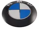 BMW Logo posteriore 74 mm auto - Emblema - Distintivo blu