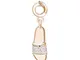 Rosato Ciondolo Charm a Forma di Ciabatta in Argento