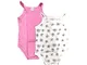 COPPIA BODY ELLEPI BAMBINA ART. AF5161 DISEGNI ASSORTITI, TG 9 MESI SPALLA STRETTA