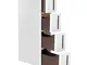 SONGMICS Carrello Mobile, Scaffale Portaoggetti Stretto con 4 Cassetti, Carrello da Bagno,...