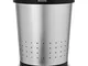 Brabantia Paper Bin Cestino Gettacarte, Conico, 11 l, Inox Satinato