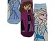 Tris Calzini Corti in Caldo Cotone Disney Frozen Una Confezione da Tre Paia per Bambina (C...