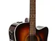 Yamaha FX370C Cutaway Chitarra Elettroacustica, Marrone Tabaco