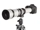 JINTU 650-1300 mm f/8 teleobiettivo zoom manuale per fotocamere Nikon DSLR D5600 D7500 D51...