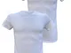 Armata di mare Maglie Uomo Cotone Elasticizzato Girocollo Manica Corta 2 PZ. (5/L, Bianco)