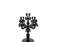 iPLEX - Candelabro Linea Vittoriale Design Rinascimentale con 5 Braccia in plexiglass Nero...