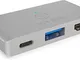 Icy Box Thunderbolt 3 Dock adatto per MacBook Pro e MacBook Air, HDMI 4K 30 Hz, USB 3.0, A...