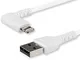 StarTech.com Cavo USB angolare a Lightning - Conforme Apple Mfi da 1m - Bianco - Cavo Robu...