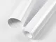 Hode 30cmx3m Glitter Bianco Carta Adesiva per Mobili PVC Vinile Impermeabile, Pellicola Ad...