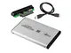 Custodia Esterna Hard Disk Box sata 2.5 HDD USB Disco rigido per hard disk sata disco rigi...