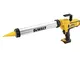 DEWALT DCE580N-XJ Pistola per Silicone XR, 18 V, Forza di Spinta 2500 N, 254 kg, Dimension...