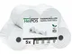 HeiGroup - HeiPOS 5x rotoli termici BPA free (W/Ø) 57mm / 45mm - lunghezza 25m, anima Ø 12...