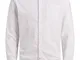 Jack & Jones JJEOXFORD Shirt L/S S21 Noos Camicia, White/Fit: Slim Fit, M Uomo