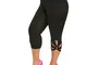 Leggings da donna a 3/4, taglie grandi, Capri a vita alta, per yoga, yoga, per il tempo li...