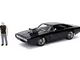 Jada Fast & Furious 1: 24 1970 Dodge Charger (Street) W/Dom Toretto Figure