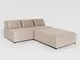 Divano Modulare Design Moderno In Tessuto 3 Posti Isla Bonita Beige