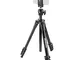 Manfrotto MKSCOMPACTLTBK Treppiede Compact Light Smart, con Testa a Sfera e Morsetto per S...