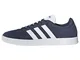 adidas VL Court 2.0 Shoes, Sneakers Uomo, Collegiate Navy Ftwr White Ftwr White, 42 2/3 EU