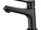 Ibergrif M11026B Rubinetto per Lavabo Miscelatore per Bagno, Rubinetto Lavabo Nero, Rubine...