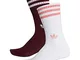 adidas Solid Crew 2Pp, Calzini Unisex Adulto, Maroon/Bianco/Bianco/T, 43-46