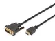 ASSMANN Electronic AK-330300-020-S cavo e adattatore video 2 m HDMI DVI-D Nero