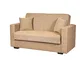 Arredo Stock Divano letto 2 posti tessuto beige, 160x83x73 cm