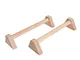 Besteffie - Set di 2 parallele in legno, barre per flessioni, supporto per flessioni, barr...