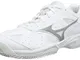 Mizuno Break Shot 2 CC, Scarpe da Tennis Donna, Bianco (Wht/Hrise/Nimbus Cloud 01), 40.5 E...