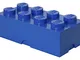 LEGO Storage Brick Lunch Box 8, Plastica, Blu, 25x25x18 cm