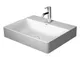 Lavabo arredo Duravit DuraSquare 60x47cm, Lucido, 2 Fori per Rubinetto, Senza sfioratore,...