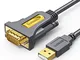 UGREEN Adattatore USB a RS232 Cavo DB9 9 Pin per Registratore di Cassa, Stampante, Scanner...