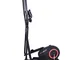 Bici cyclette ellittica cross trainer bidirezionale con volano da 5kg ultra silenzioso, re...