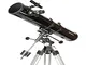 Sky-Watcher Newton Telescopio 114/900, Montatura Equatoriale Eq1, Nero