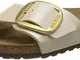 Birkenstock Madrid Big Buckle, Ciabatte Donna, Bianco Perla, 38 EU