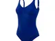 Speedo – Costume da bagno Aqua gemma, donna, 811378A371, Deep Indigo, Taglia 44