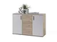 AVANTI TRENDSTORE - Bea - Comò in legno laminato e bianco, disponibile in 2 diversi colori...
