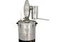 hzexun Casa Alambicco Distillato Kit di Vinificazione Automatica,Acqua di Vino Olio Essenz...