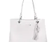 David Jones - Grande Borsa a Spalla Donna PU Pelle Morbida - Borsa Mano Capiente Manico Lu...