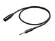 Proel CHL230LU3 Cavo professionale bilanciato con connessioni spina jack Stereo Ø 6.3 mm a...