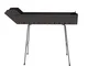 CRUCCOLINI BA13 Barbecue Arrosticini a Carbone, Nero, 71x13x51 cm