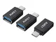 AUKEY Adattatore USB C a USB 3.0 [OTG - 3 Pezzi] Adattatore Tipo C a USB A, Adattatore Ric...