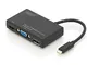 Digitus da 70848 USB Type C Multi Port 4 in1 a/v Cable Converter 0.2 m NERO