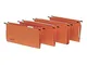 Rexel Confezione da 25 Cartelle Sospese per Cassetto con Fondo a U, 39 cm, Arancione, 0021...